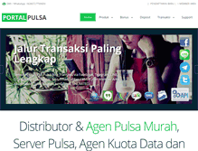 Tablet Screenshot of portalpulsa.com